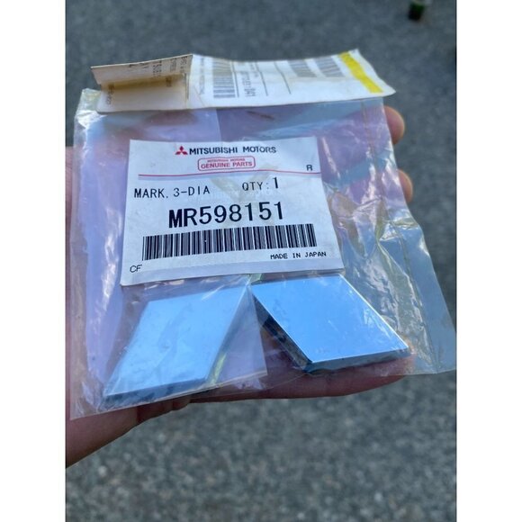 𝅺MITSUBISHI Genuine MR598151 Lancer Evolution 7 Rear Emblem Evo Badge Japan NEW - Picture 2 of 4